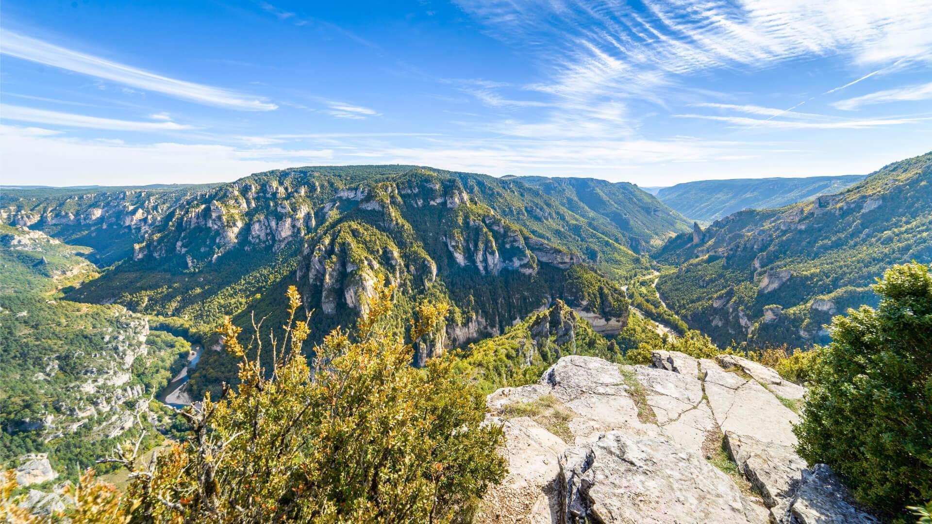 Natural Sites And Panoramas Of The Gorges Du Tarn From Aubrac To The 
